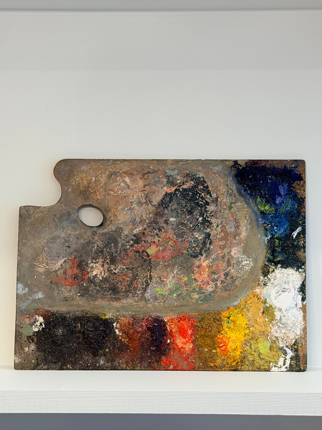 Painter’s Palette with Polychrome Pigments, Early 20th Century