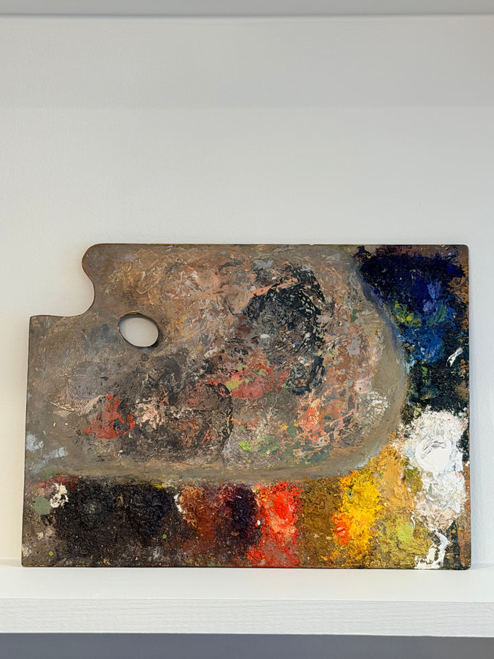 Painter’s Palette with Polychrome Pigments, Early 20th Century