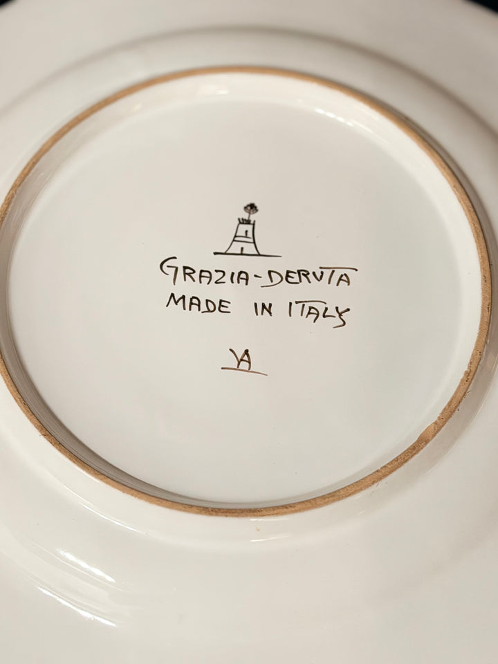 Italian Hand-Painted Botanical Plates - Set of 4 - 20th Century