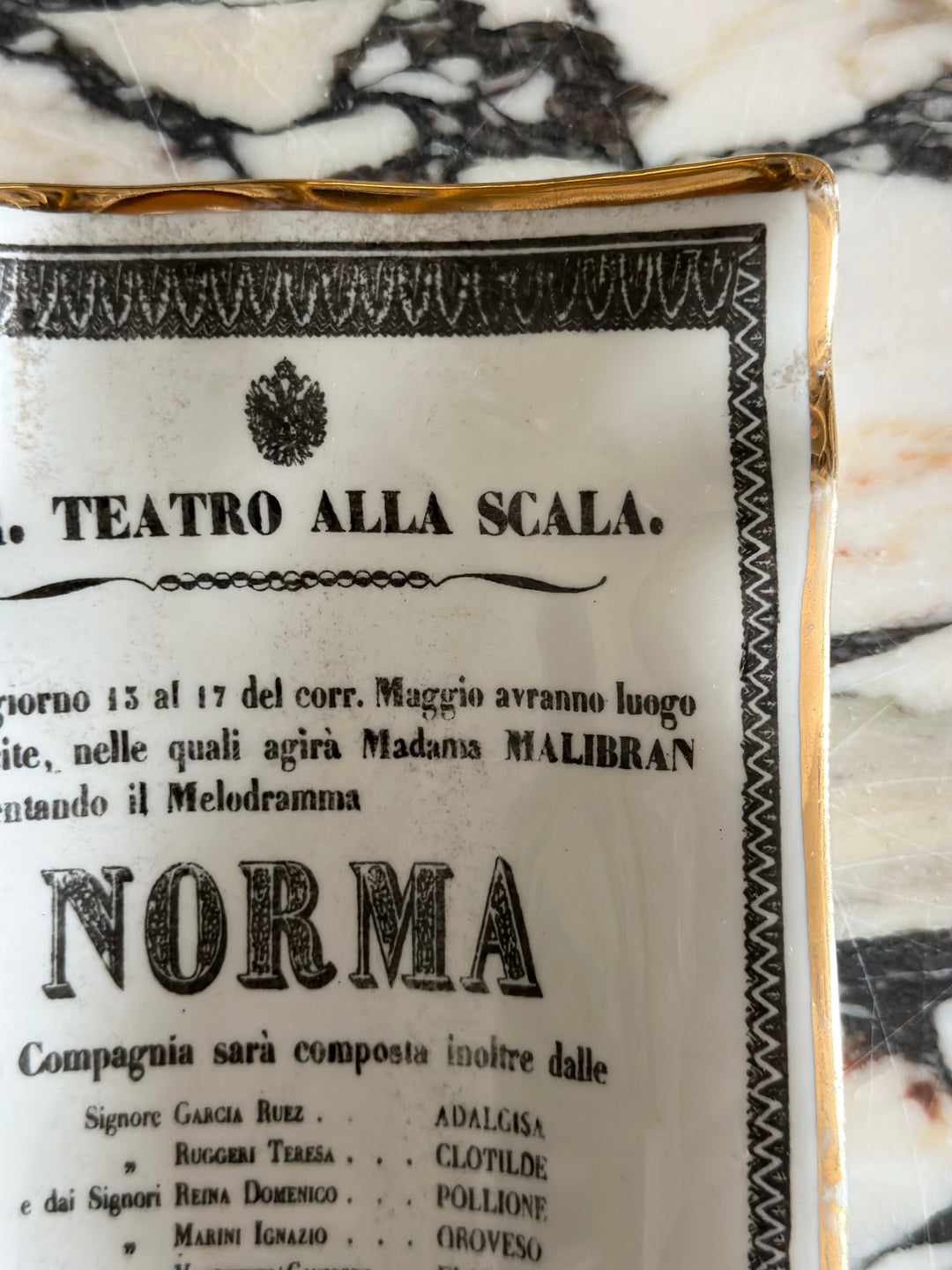 Piero Fornasetti - Norma I. R. Teatro Alla Scala - Operatic Ashtray