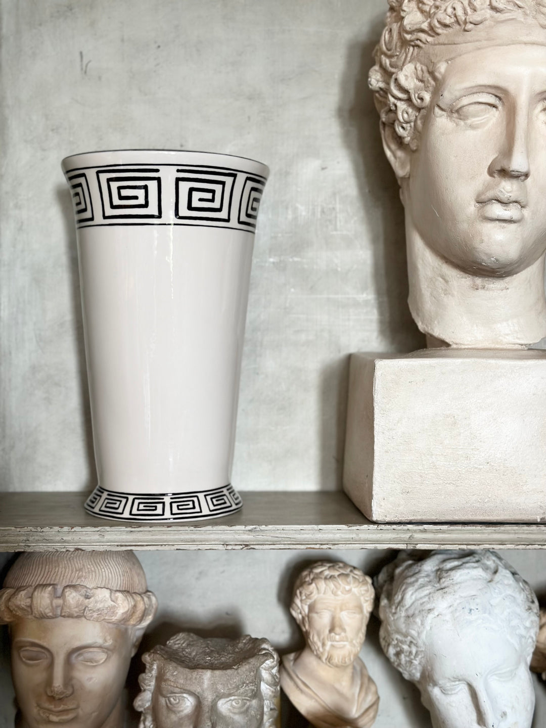 Large Greek Key Evandale Vase
