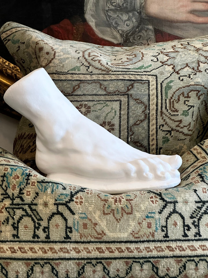 Plaster Foot Sculpture