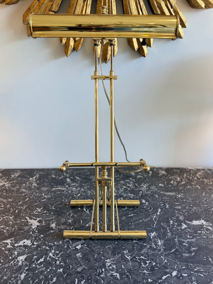 Brass Table Easel Light