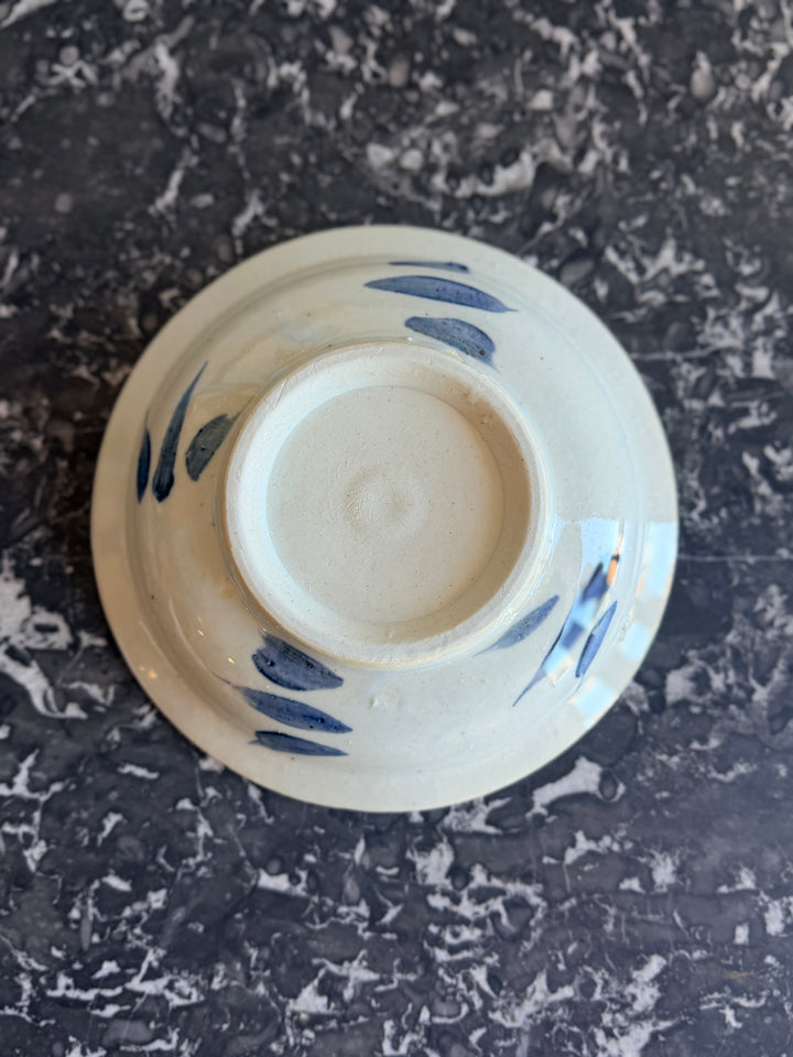 Hand-Painted Blue &amp; White Porcelain Catchall