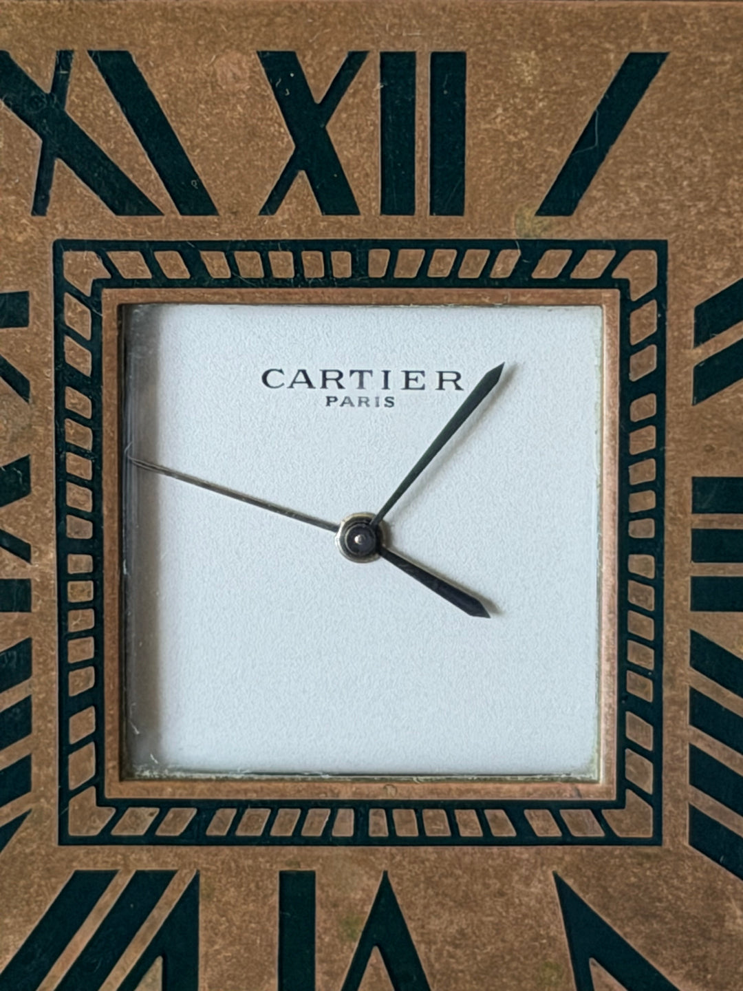 Cartier Paris Lapis Dial Folding Desk Clock, France