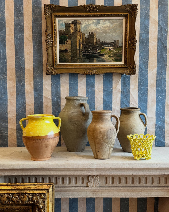 Impressionist Oil of Scaligero Castle, Italy - 20th Century