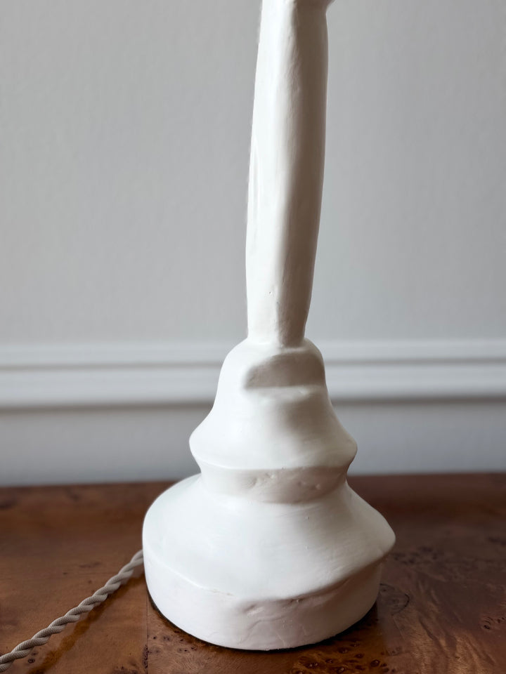 Diego Giacometti Style Plaster Figure Table Lamp  - 20th Century