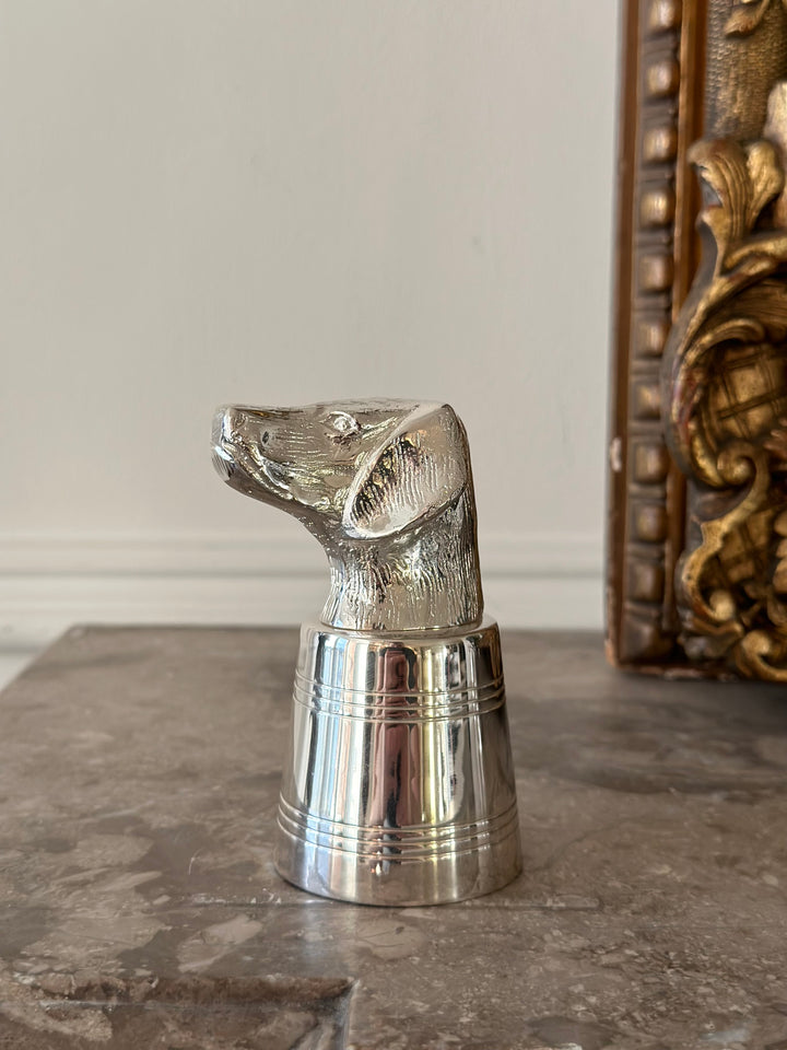 English Silver Dog Stirup