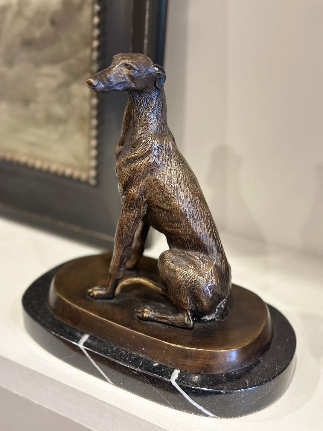 Bronze Dog Statue