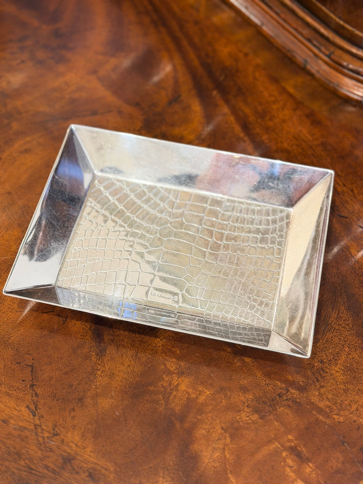 Christofle Silver Crocodile Tray, France