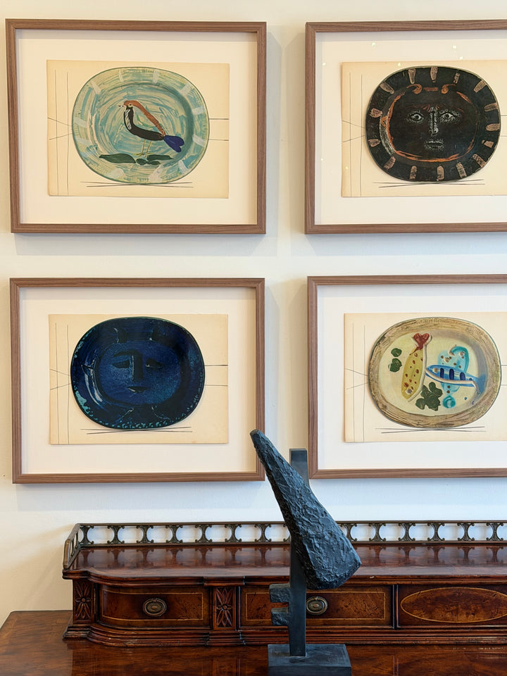 Suite of Nine Tipped-In Color Lithographs from Céramiques de Picasso, 1948 — Pablo Picasso