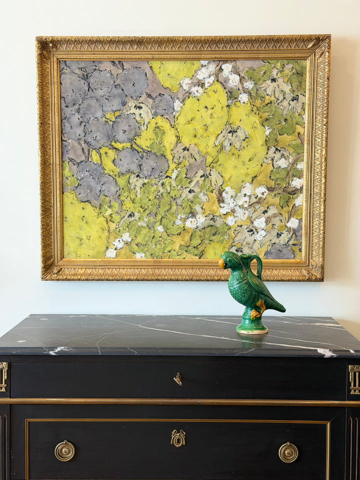 Canopy in Ochre — Contemporary Abstract Botanical Painting