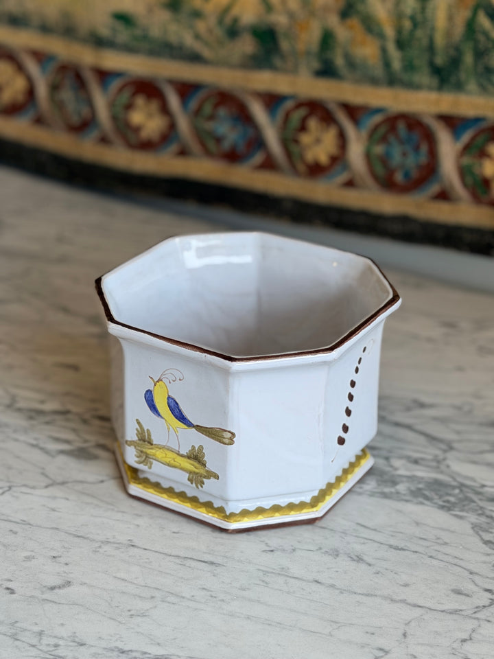 Italian Hand-Painted Faience Jardinière