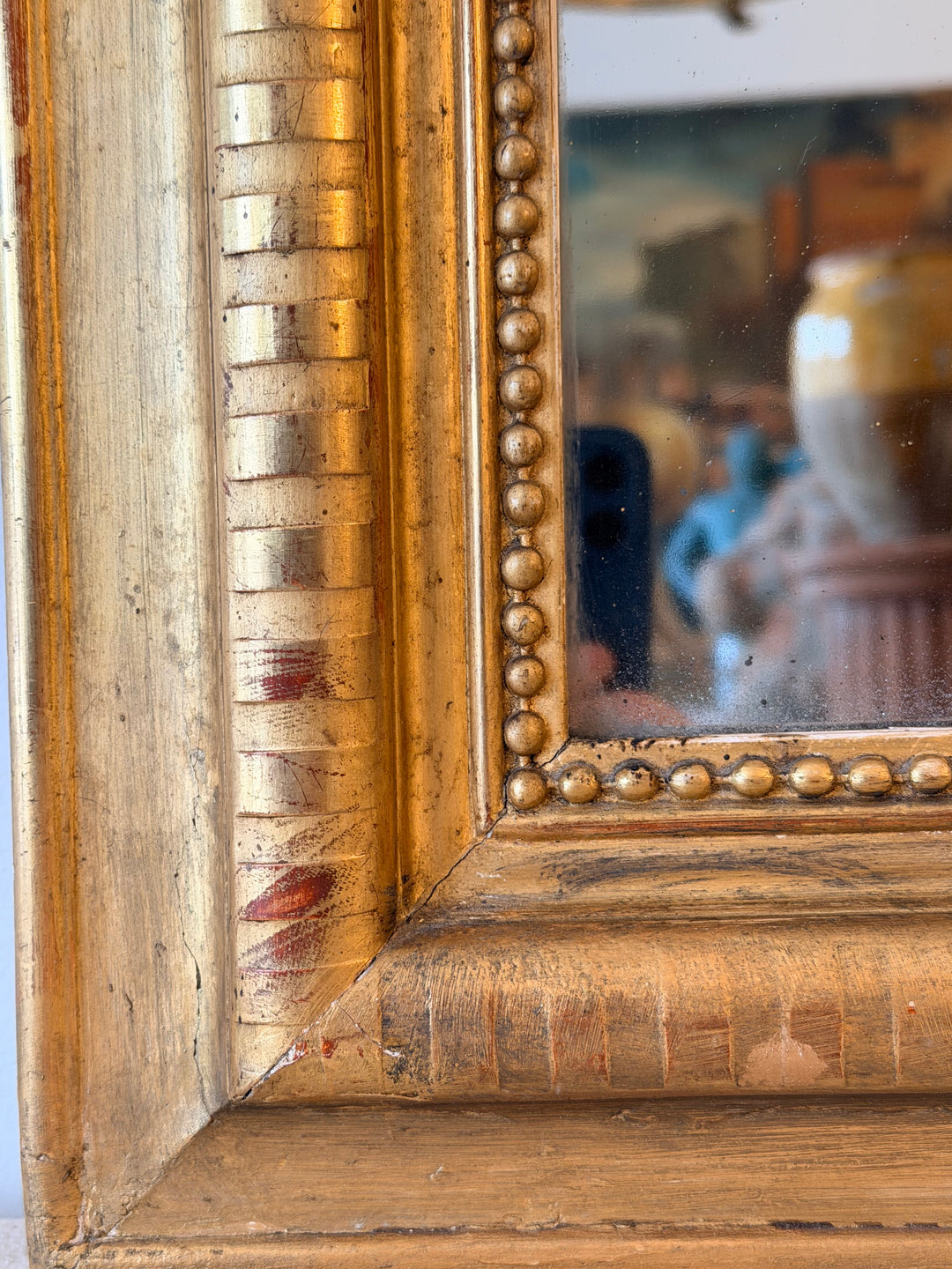 19th Century French Louis-Philippe Giltwood Mirror