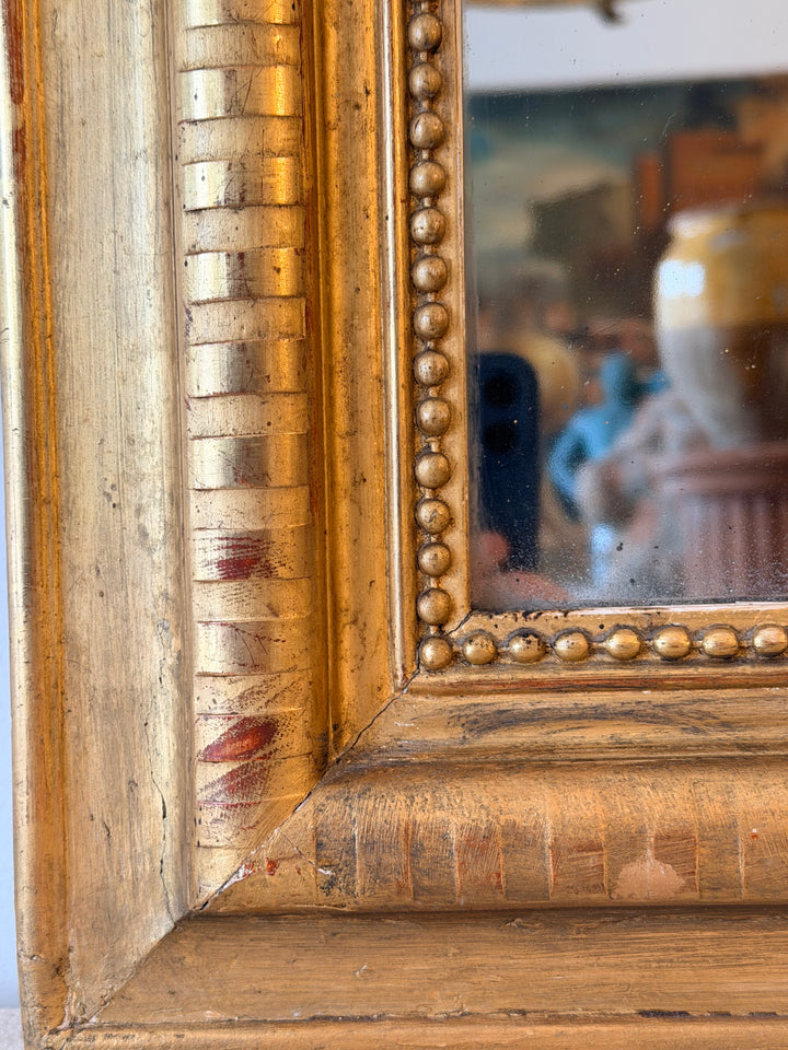 19th Century French Louis-Philippe Giltwood Mirror
