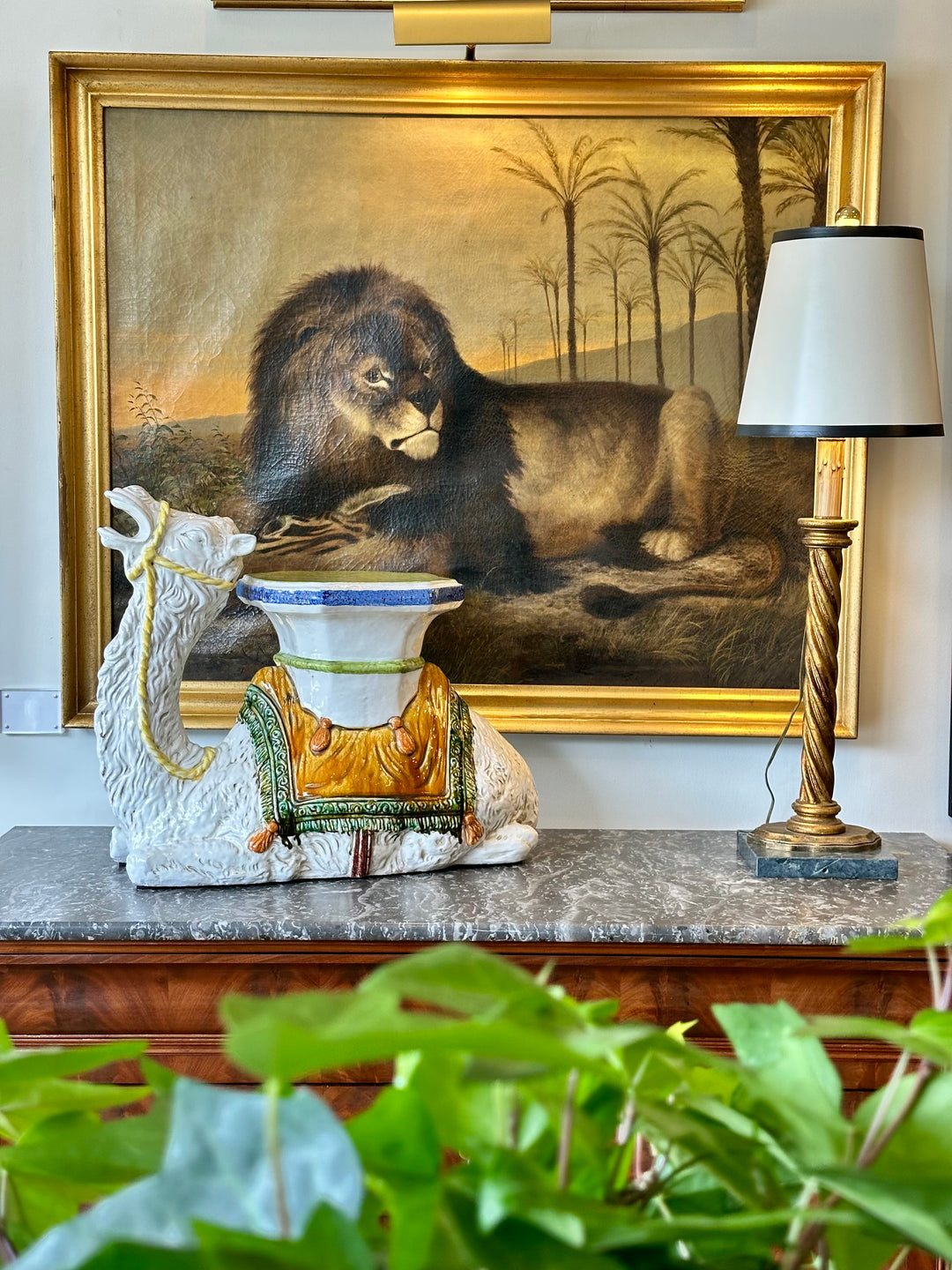 Whimsical Italian Camel Drinks Table