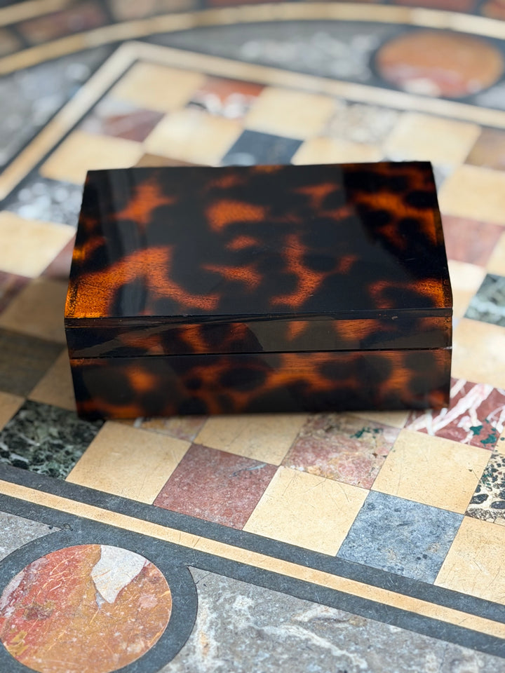 Faux Tortoiseshell Decorative Box