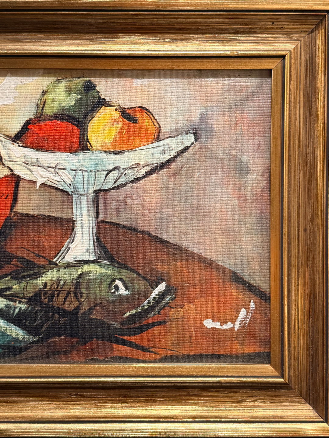 French Modernist Still Life Oil Painting - 1950s