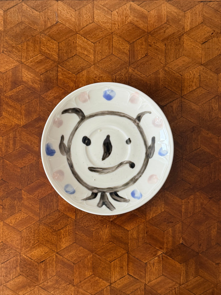 Modernist Ceramic Portrait Plate in the Manner of Pablo Picasso - 20th Century