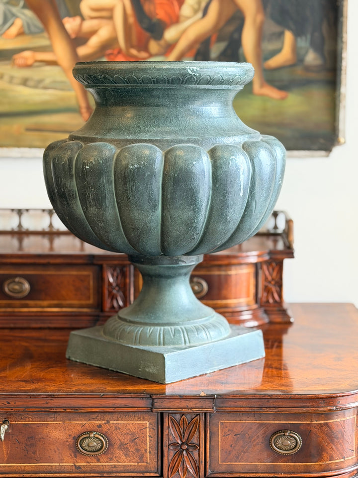 Verdigris Metal Classical Garden Urn