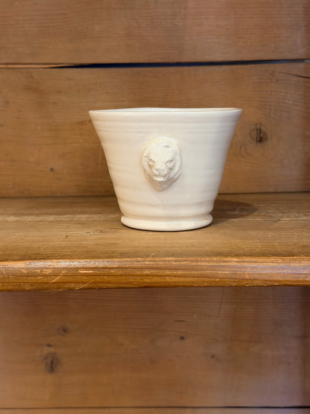 Lion Handle Floral Pot