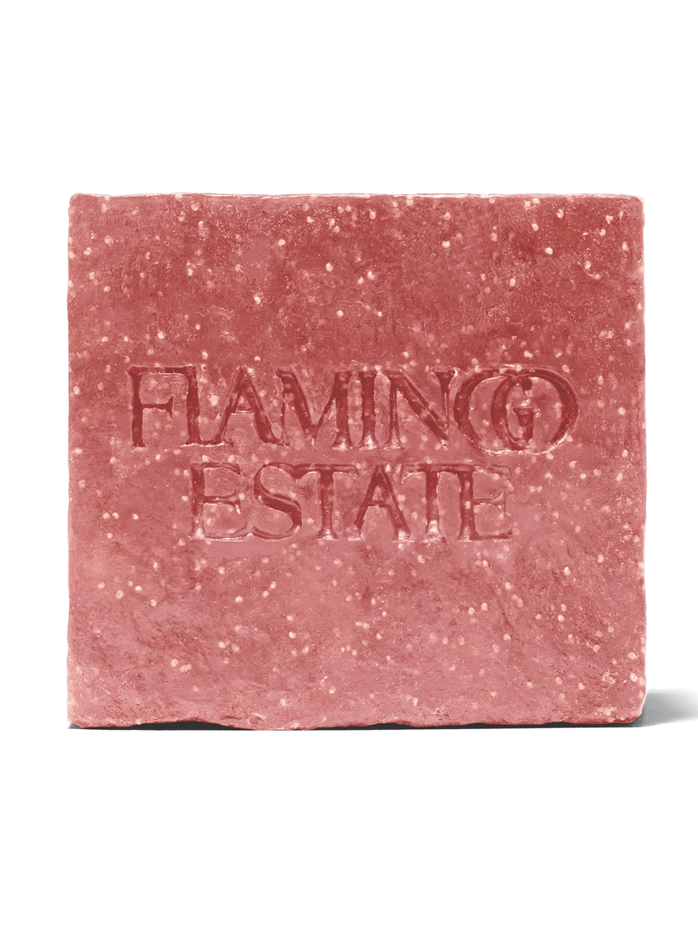 Flamingo Estate Sappho Fig exfoliating soap brick by Housebound Interiors, front view