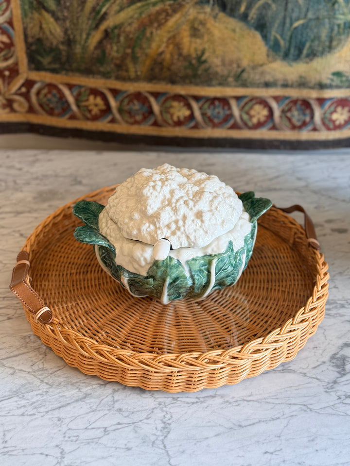 Majolica Cauliflower Tureen - Portugal - 20th Century