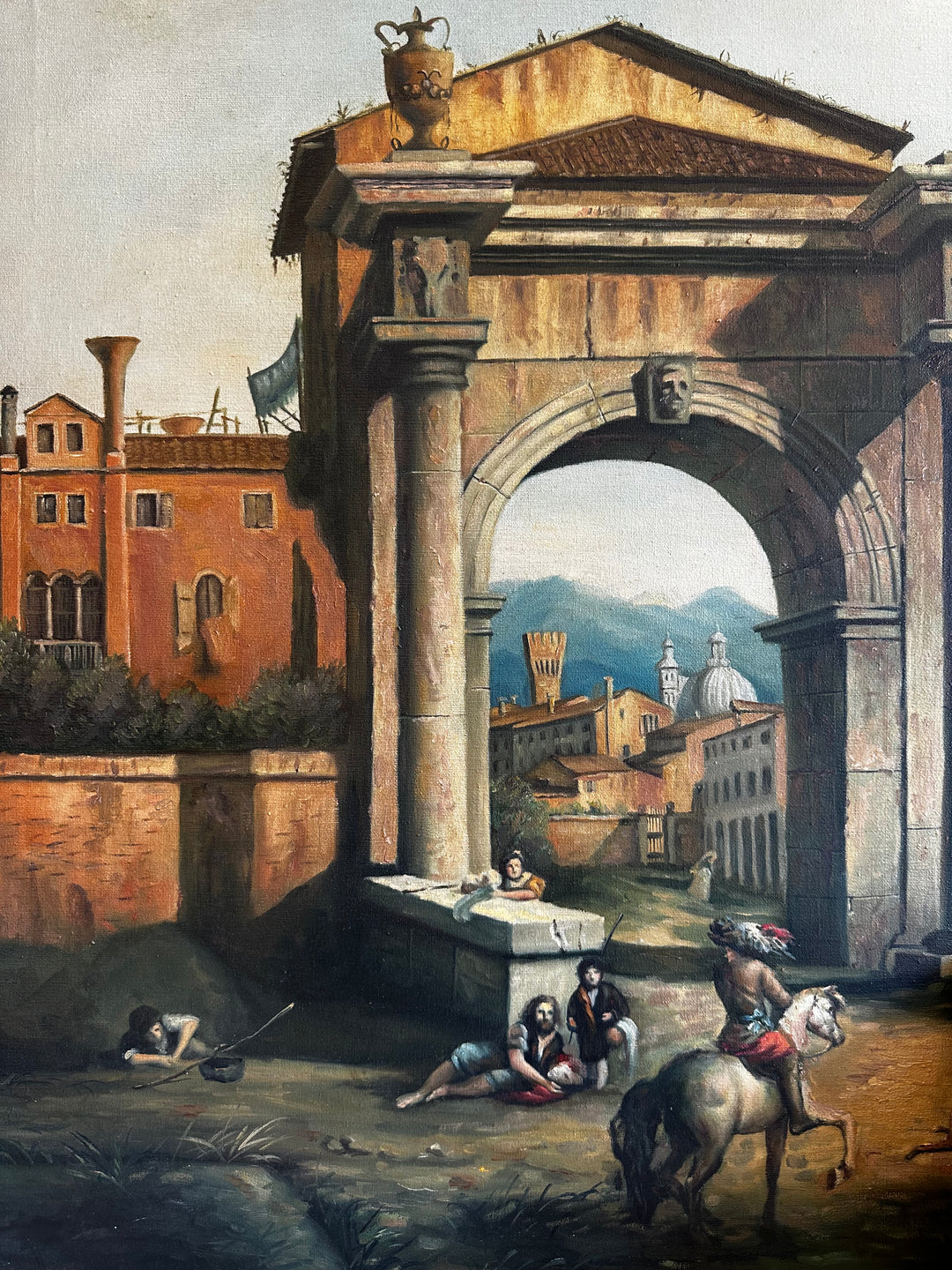 Large Neoclassical Oil Painting