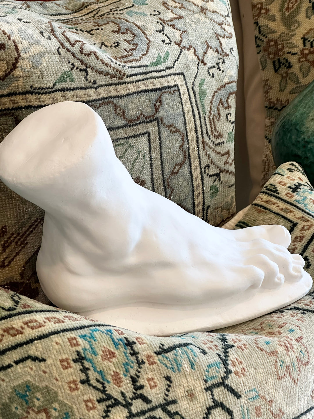 Plaster Foot Sculpture