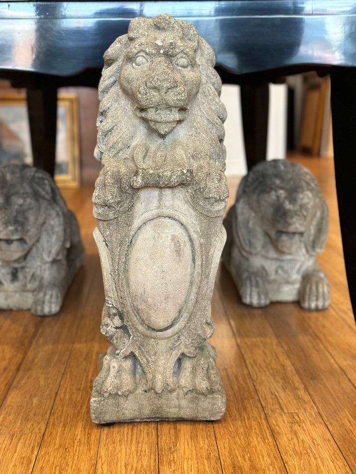 Antique Weathered Garden Lion