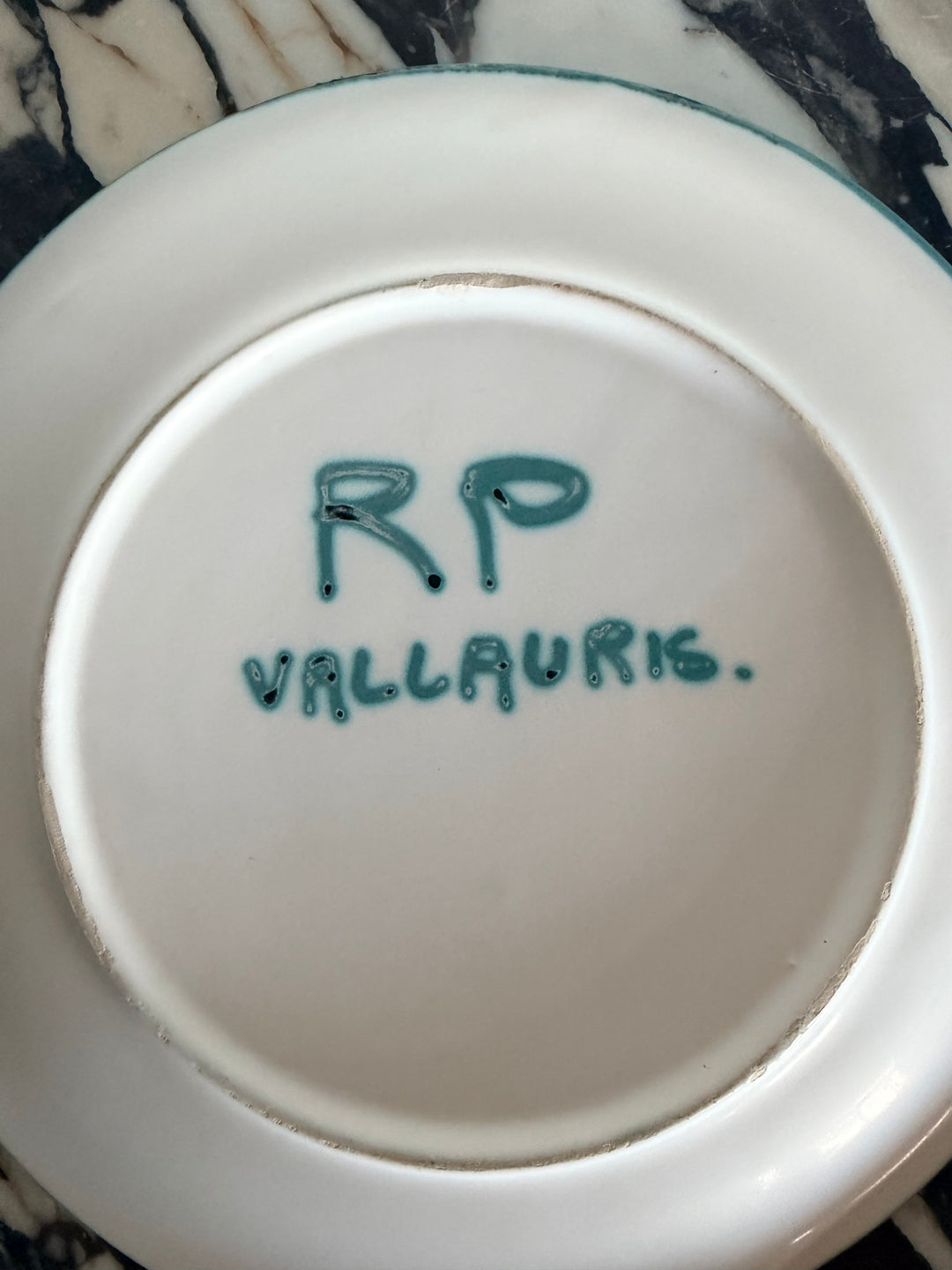 Set of 8 Hand-Painted Plates by Robert Picault — Vallauris, France, c.1950s