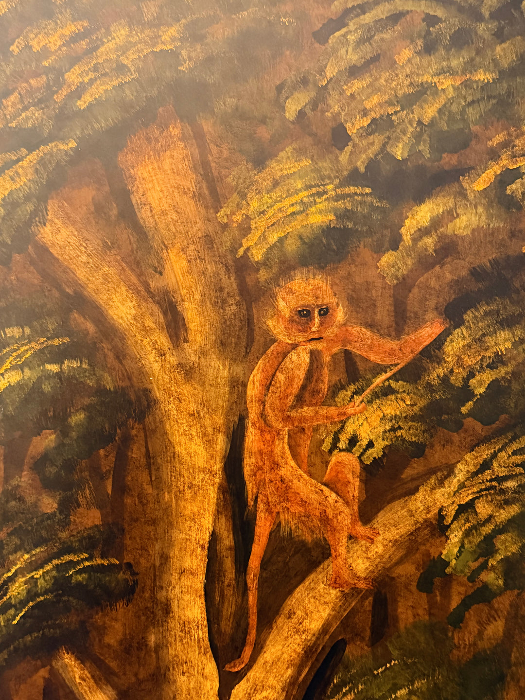 Hand-Painted Four-Panel Zebra Room Divider, circa 1970s