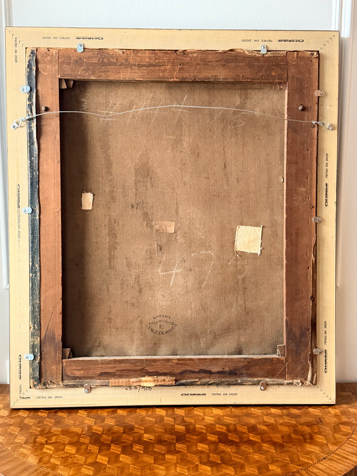 Academic Study of a Young Woman, Oil on Canvas, English School — 19th Century