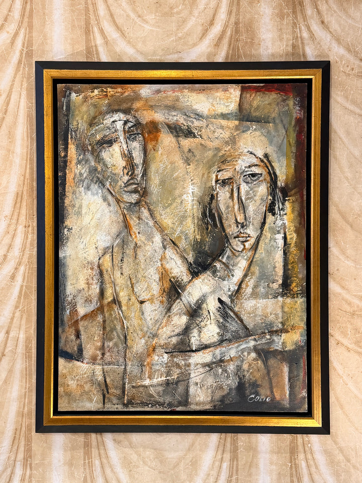 Large Abstract Figurative Oil Painting