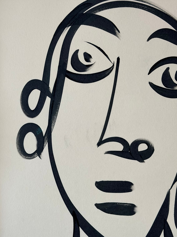 Expressionist Portrait Painting II - Peter Robert Keil 1970