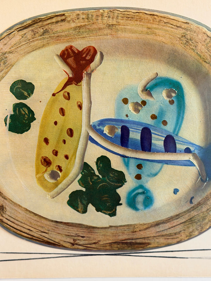 Suite of Nine Tipped-In Color Lithographs from Céramiques de Picasso, 1948 — Pablo Picasso