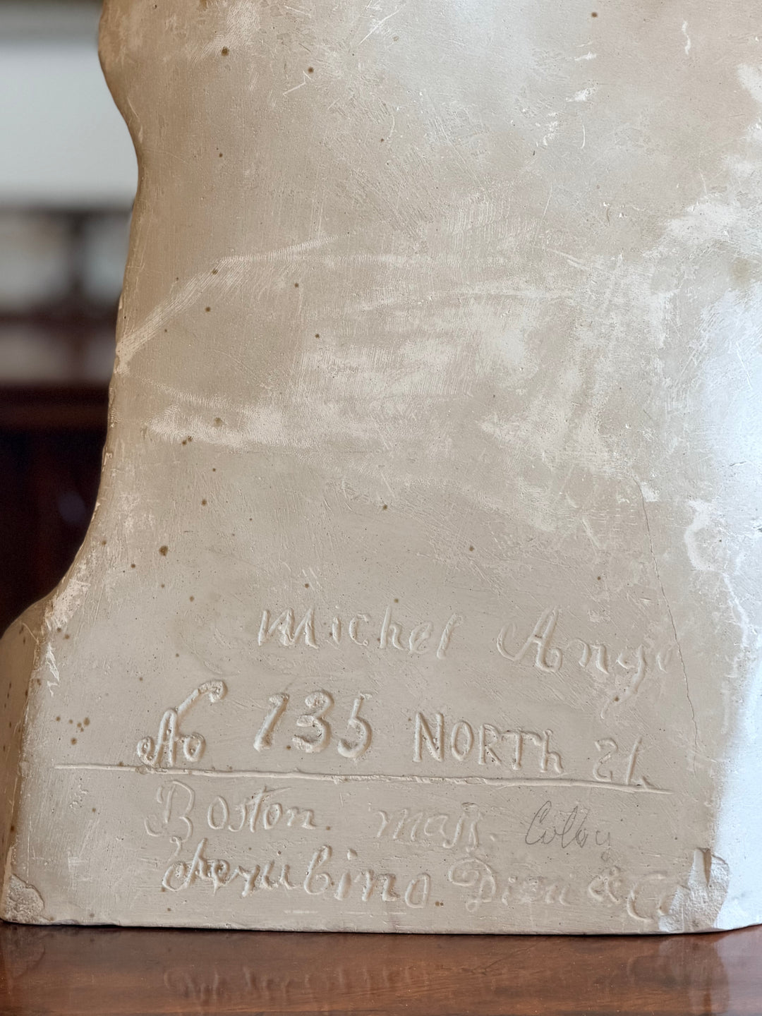 Early 20th Century Plaster Bust after Michelangelo