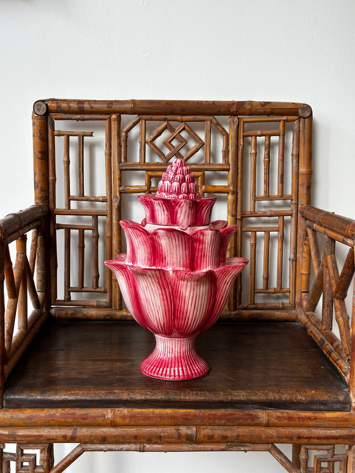Artichoke Tulipiere - Pink Floral Vase