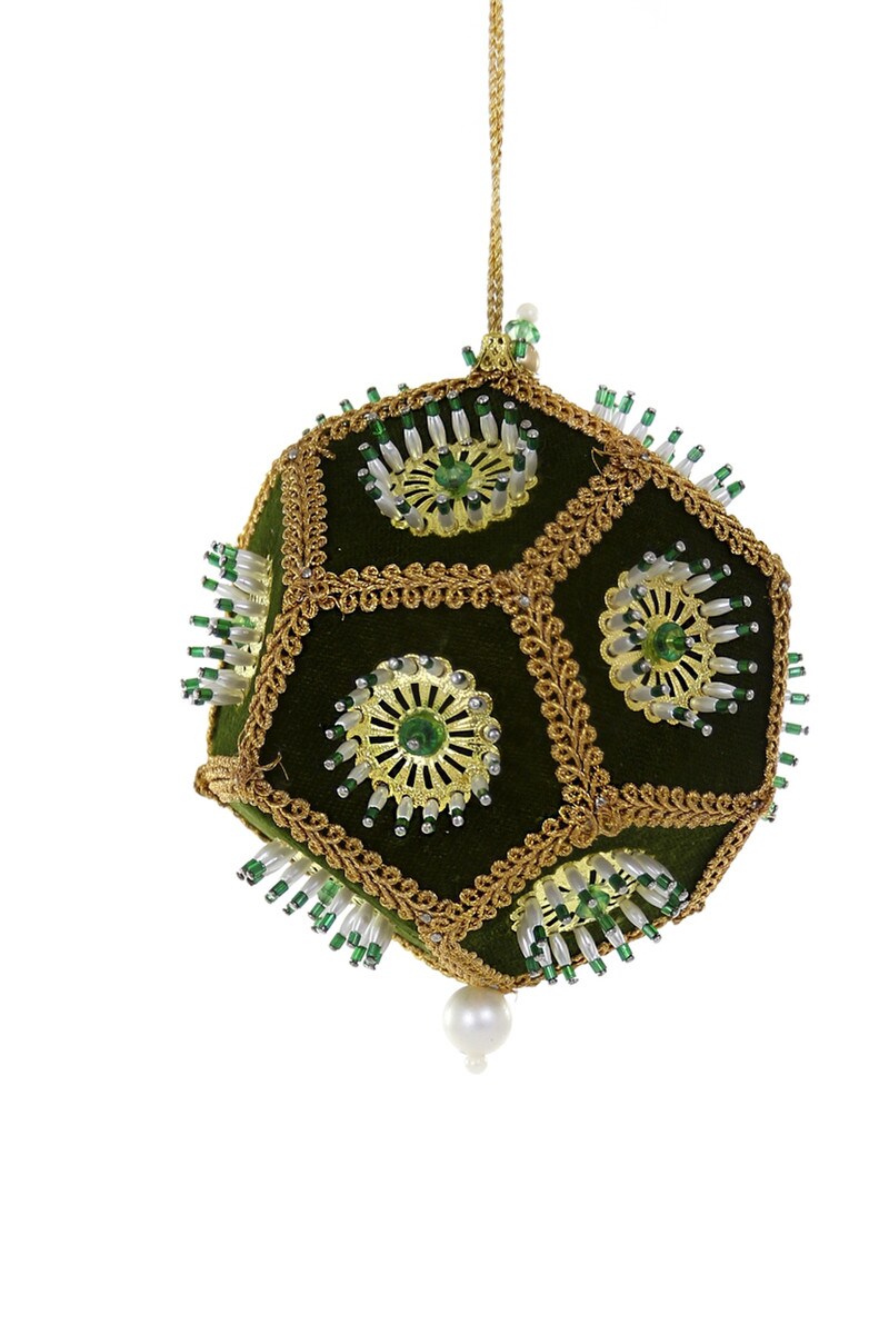 Embrodered Velvet Ornament