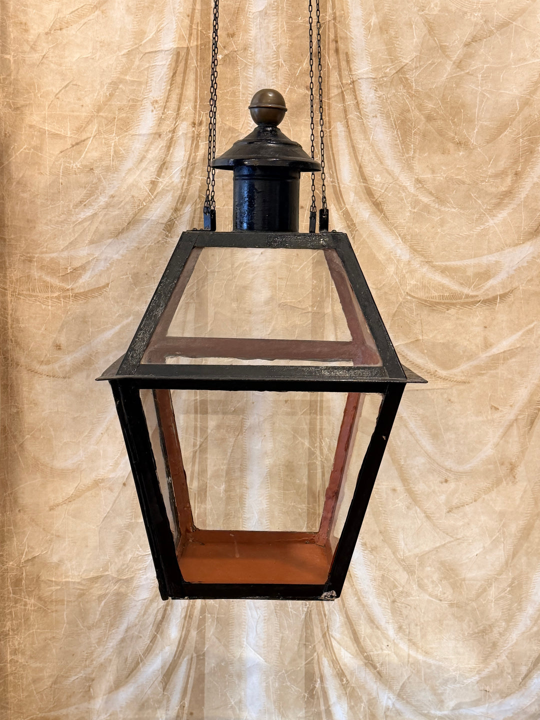 Antique French Iron Hanging Lantern
France, 19th Century