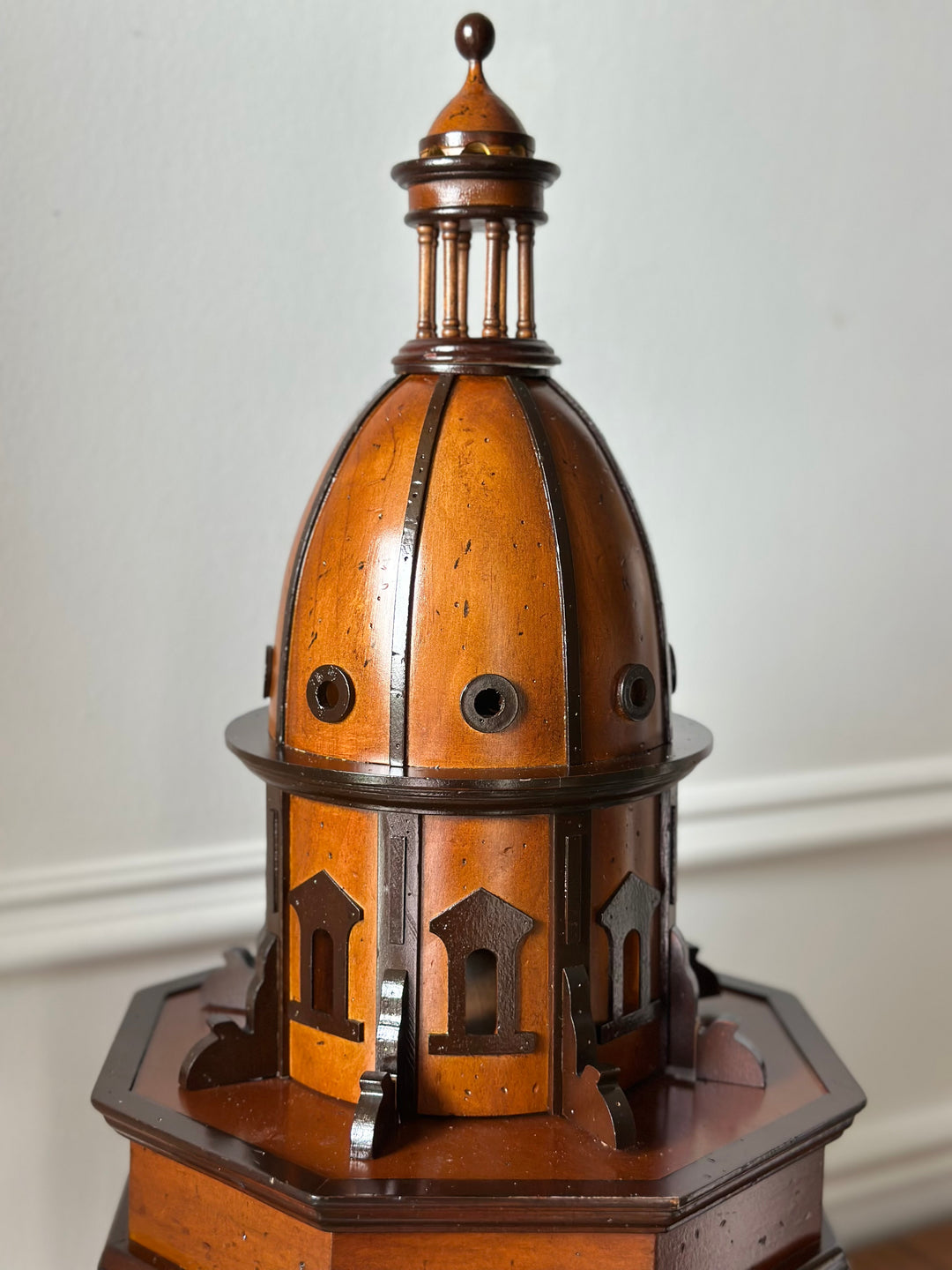 Architectural Dome Model in Mahogany - 20th Century