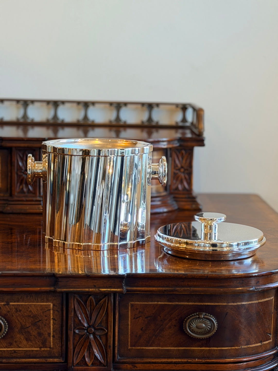 Art Deco Style St. James Silver-Plated Ice Bucket - Brazil