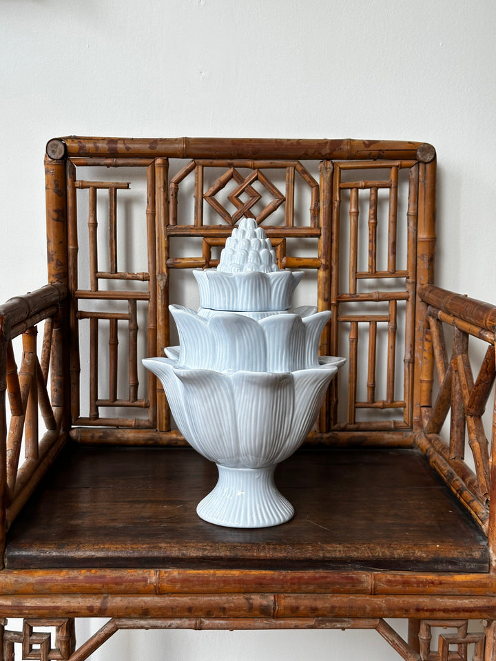 Artichoke Tulipiere - Light Blue Floral Vase