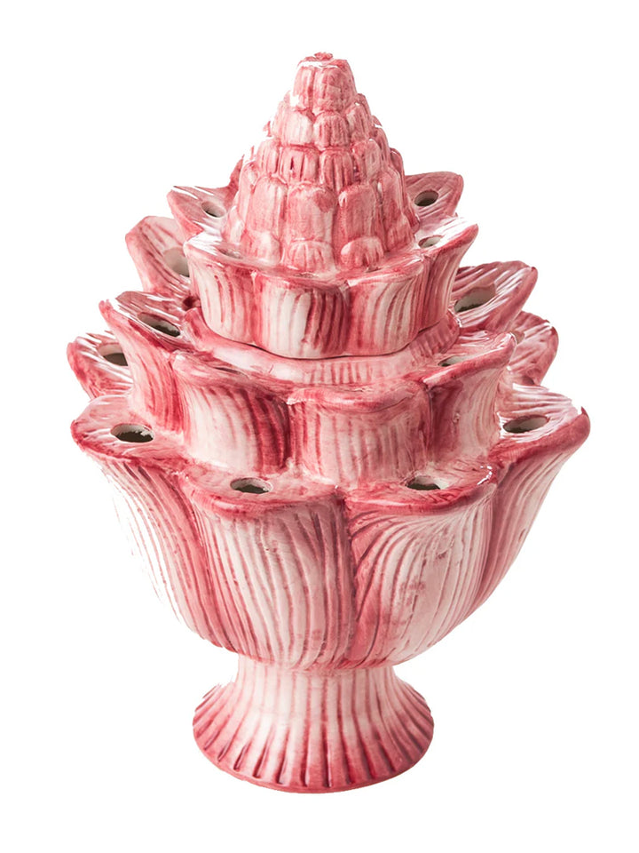 Artichoke Tulipiere - Pink Floral Vase