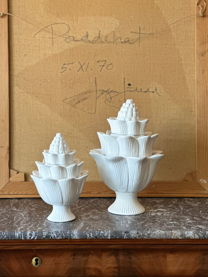 Artichoke Tulipiere - White Floral Vase