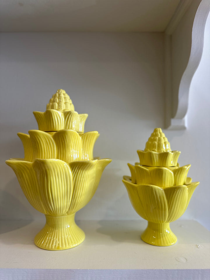 Artichoke Tulipiere - Yellow Floral Vase