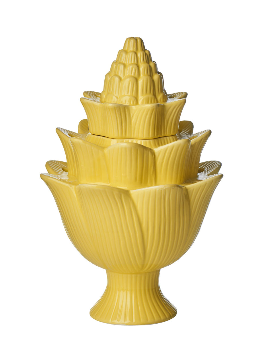 Artichoke Tulipiere - Yellow Floral Vase