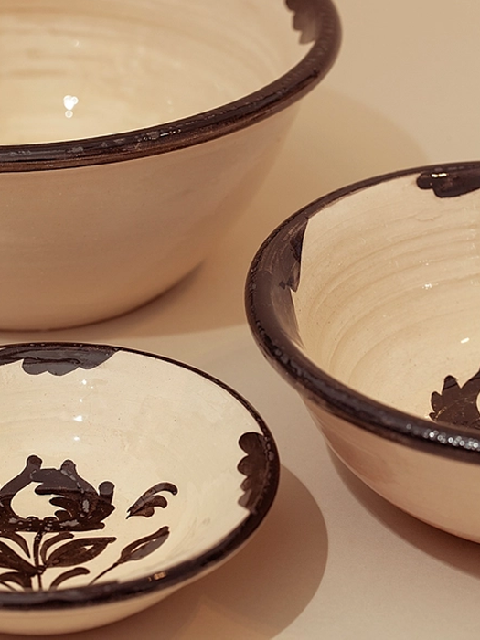 Brown Granaíno Spanish Ceramic Bowls