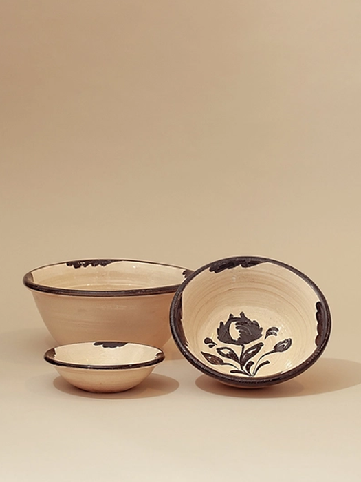 Brown Granaíno Spanish Ceramic Bowls