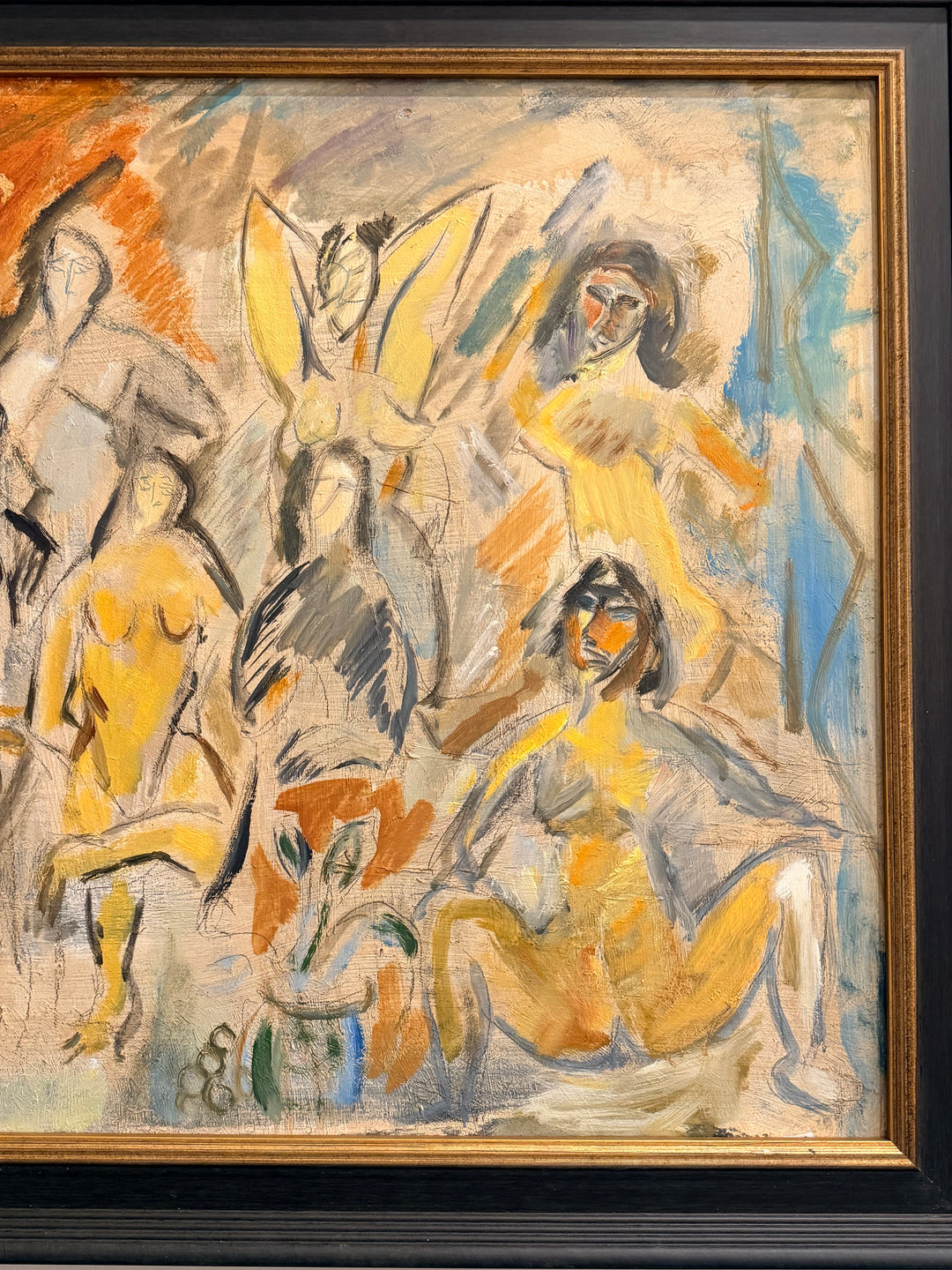 Expressionist Figurative Scene, French Modernist School, circa 1940s